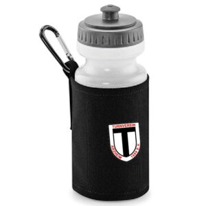 Trinkflasche mit Polyesterhalter